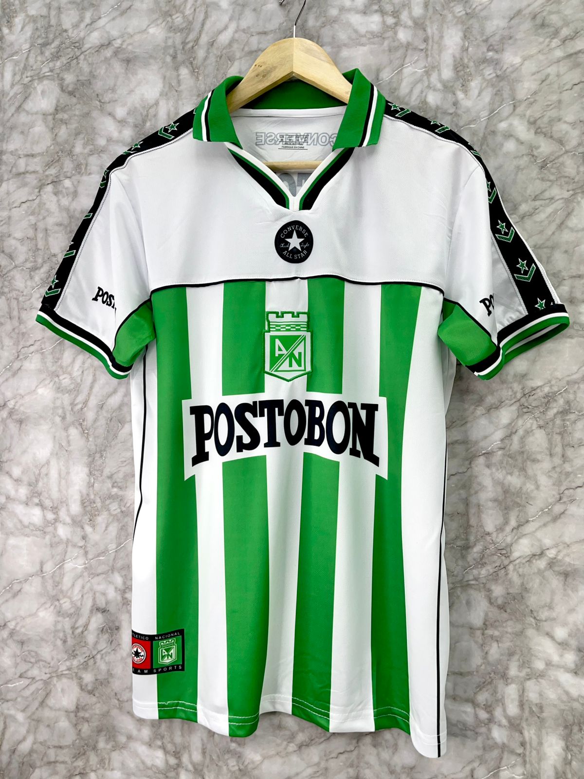 Camiseta Retro Atlético Nacional – Edición Postobón 1999 💚⚽