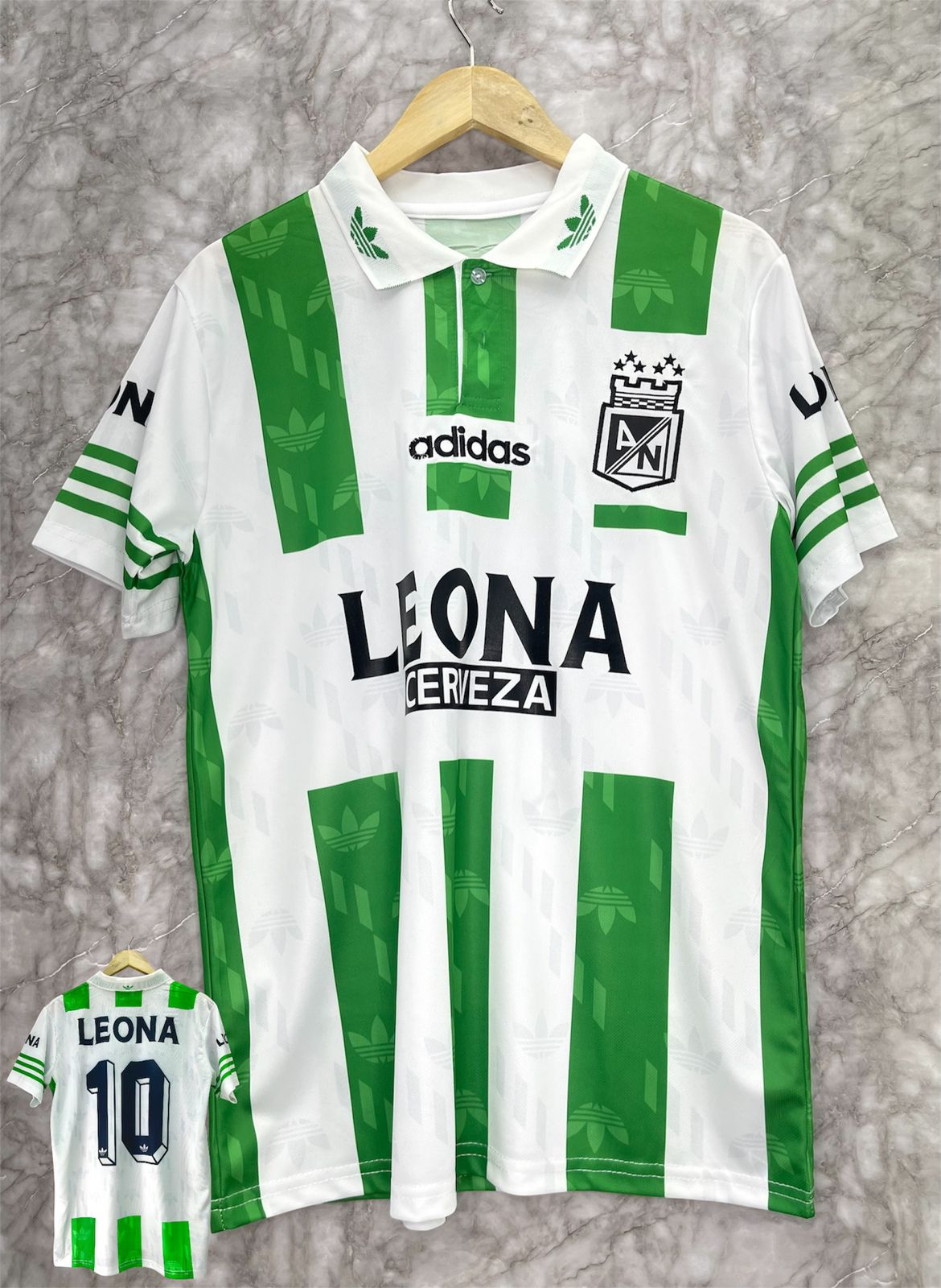 Camiseta Retro Atlético Nacional – Edición Leona 1999 💚⚽