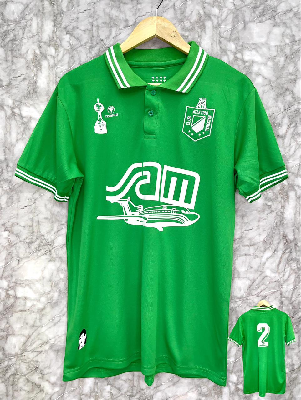 Camiseta Retro Atlético Nacional – Edición SAM 1989 💚⚽